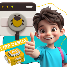 Тестирование & Vibe Debug. Охотники за багами - КИБЕРшкола программирования для детей, компьютерные курсы для школьников, начинающих и подростков - KIBERone г. Косино-Ухтомский