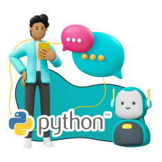 Умный чат-бот на Python - КИБЕРшкола программирования для детей, компьютерные курсы для школьников, начинающих и подростков - KIBERone г. Косино-Ухтомский