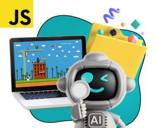 Язык программирования JavaScript + AI. Проектное обучение + геймификация + AI-помощники - КИБЕРшкола программирования для детей, компьютерные курсы для школьников, начинающих и подростков - KIBERone г. Косино-Ухтомский